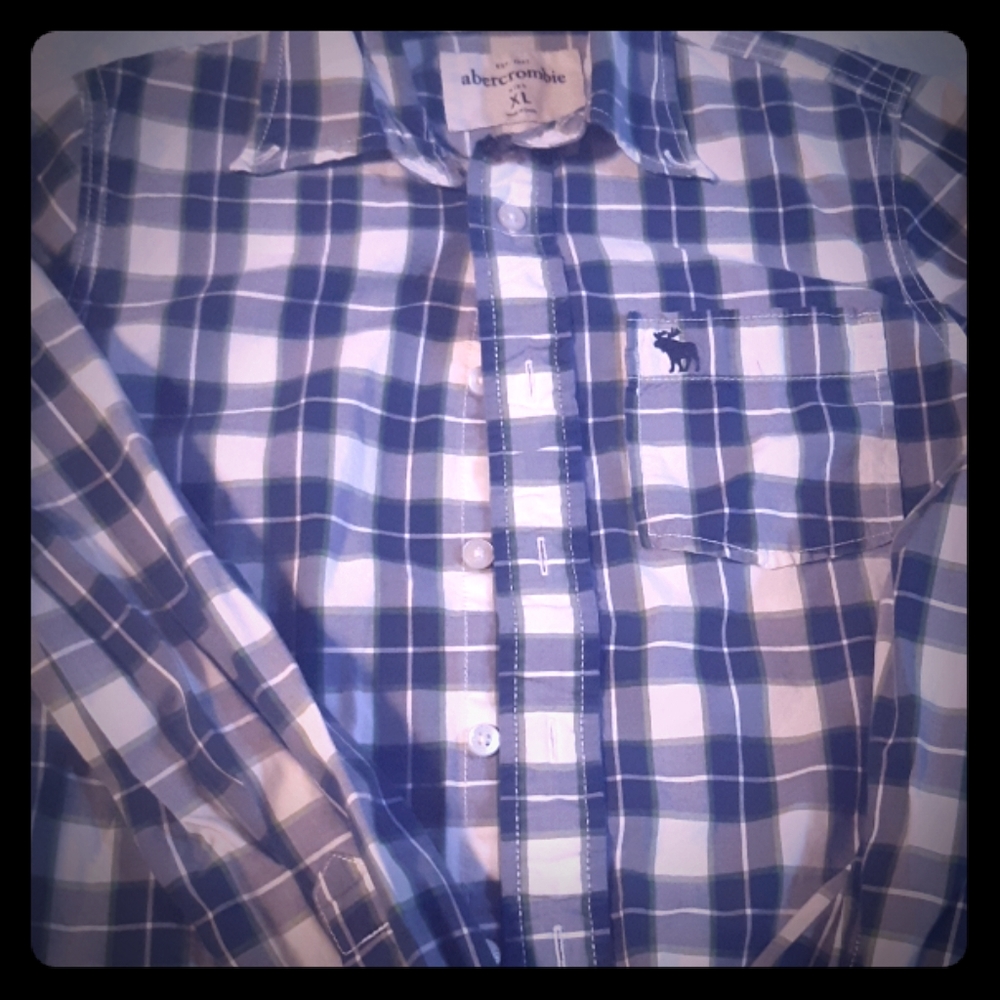 Abercrombie kids xl button up shirt
